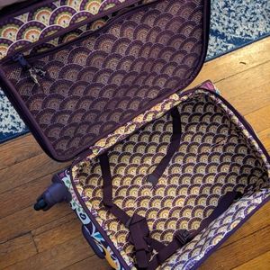 Vera Bradley Plum Crazy Rolling Duffel